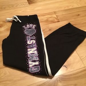 NWT Justice Gymnast Sweat Pants